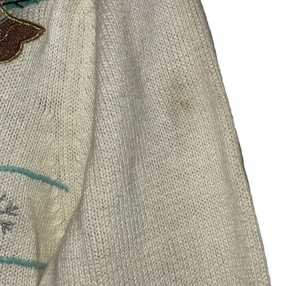 Vintage Bechamel Plus Size Cardigan Sweater Womens 2X Angels Bells Christmas - Picture 6 of 11